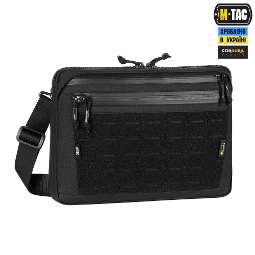 M-TAC СУМКА ADMIN BAG LARGE ELITE З ЛИПУЧКОЮ BLACK