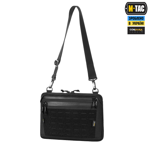M-TAC СУМКА ADMIN BAG LARGE ELITE З ЛИПУЧКОЮ BLACK