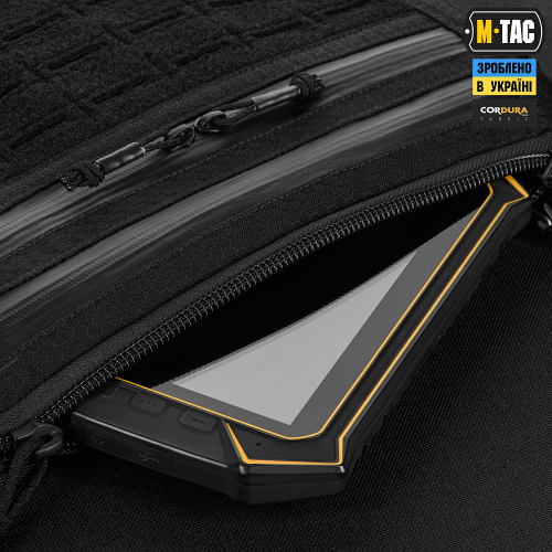 M-TAC СУМКА ADMIN BAG LARGE ELITE З ЛИПУЧКОЮ HEX BLACK