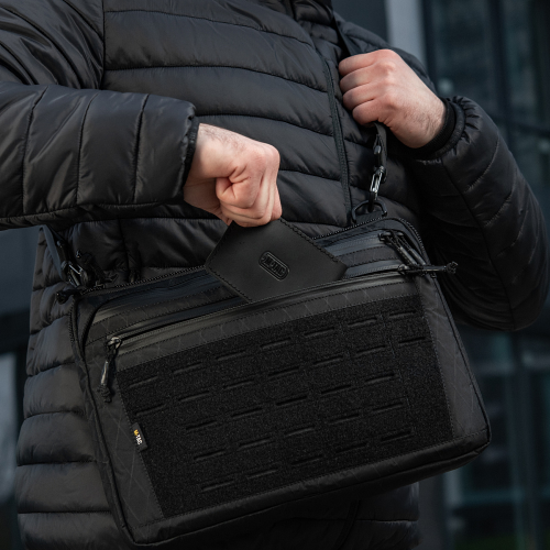 M-TAC СУМКА ADMIN BAG LARGE X-PAC ELITE З ЛИПУЧКОЮ BLACK