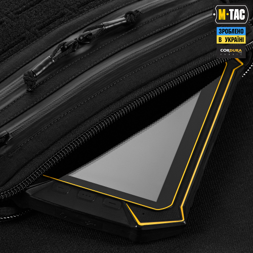 M-TAC СУМКА ADMIN BAG MEDIUM ELITE З ЛИПУЧКОЮ BLACK
