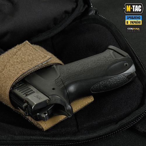 M-TAC СУМКА SPHAERA HEX HARDSLING BAG LARGE С ЛИПУЧКОЙ ELITE BLACK