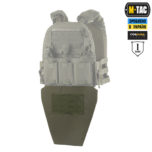 M-TAC ФАРТУК ПРОТИВООСКОЛОЧНЫЙ С БАЛЛИСТИЧЕСКИМ ПАКЕТОМ 1 КЛАСС (FMS) LASER CUT RANGER GREEN
