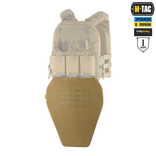 M-TAC ФАРТУК ПРОТИВООСКОЛОЧНЫЙ С БАЛЛИСТИЧЕСКИМ ПАКЕТОМ 1 КЛАСС (FMS) LASER CUT XL COYOTE