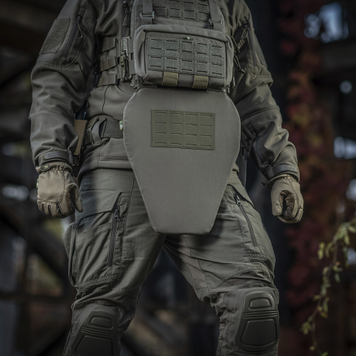M-TAC ФАРТУК ПРОТИВООСКОЛОЧНЫЙ С БАЛЛИСТИЧЕСКИМ ПАКЕТОМ 1 КЛАСС (FMS) LASER CUT XL RANGER GREEN