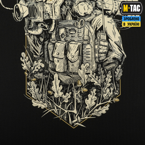 M-TAC ФУТБОЛКА ANTI-TANK BATTALION BLACK