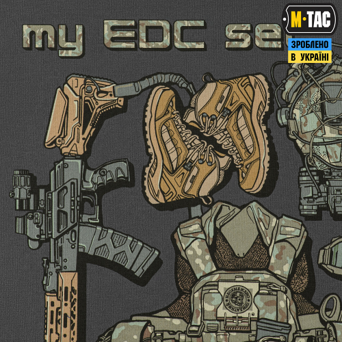 M-TAC ФУТБОЛКА MY EDC DARK GREY