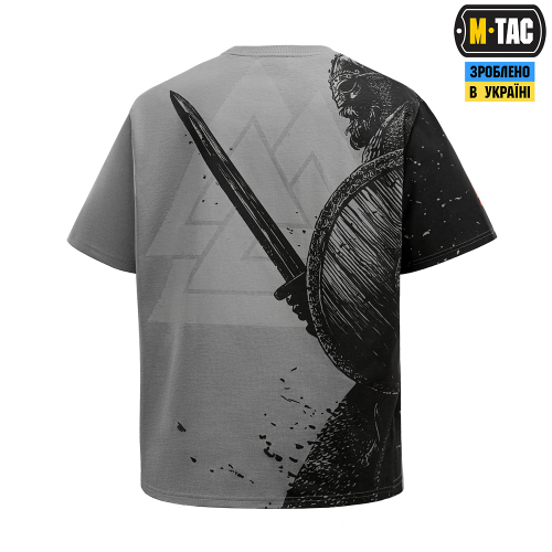 M-TAC ФУТБОЛКА WARRIOR OVERSIZE LIGHT GREY