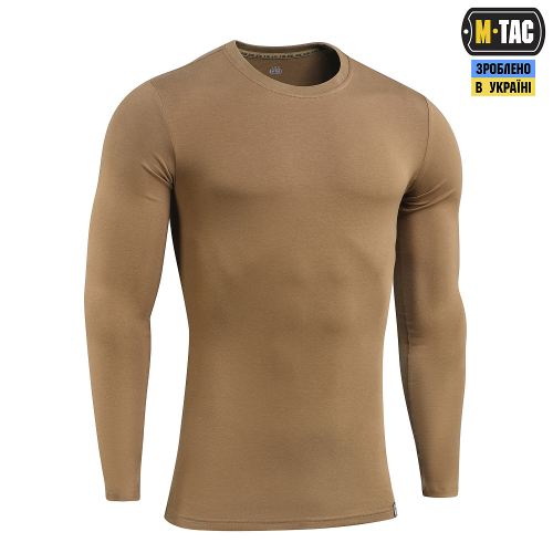 M-TAC ФУТБОЛКА ДЛИННЫЙ РУКАВ 93/7 COYOTE BROWN
