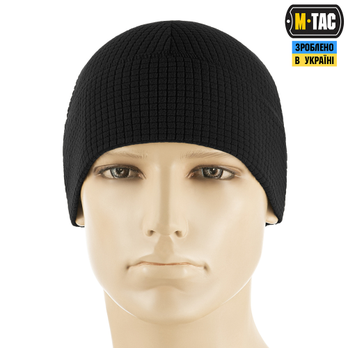 M-TAC ШАПКА-ПІДШОЛОМНИК ФЛІС РІП-СТОП BLACK