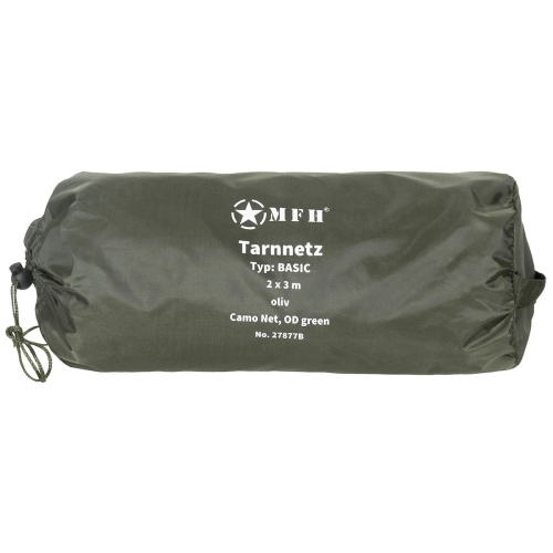 MFH МАСКИРОВОЧНАЯ СЕТКА TARNNETZ 2X3M BASIC OLIVE 27877B