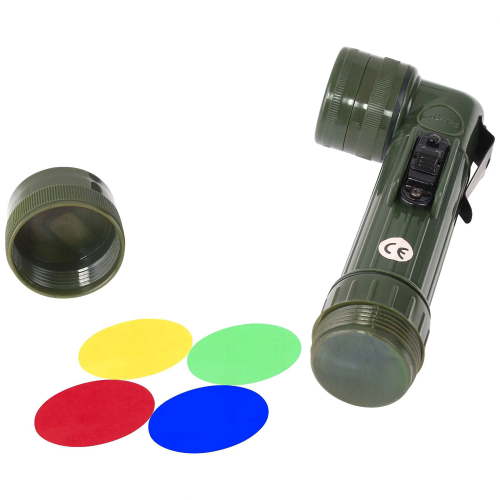 MIL-TEC ФОНАРЬ MEDIUM ANGLEHEAD OLIVE 15141001