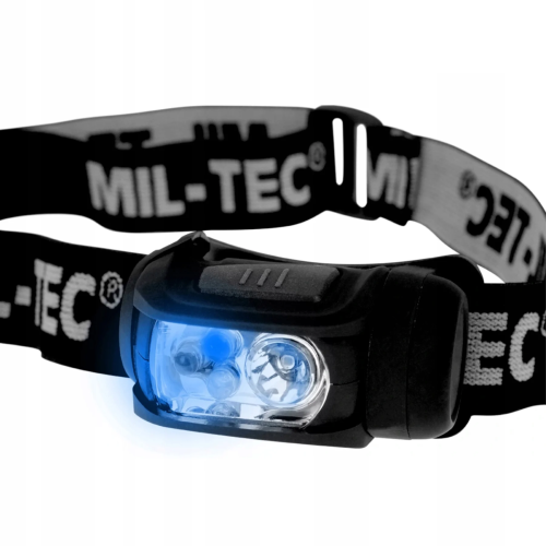 MIL-TEC ФОНАРЬ НАЛОБНЫЙ LED 4-COLOUR HEADLIGHT BLACK 15170102