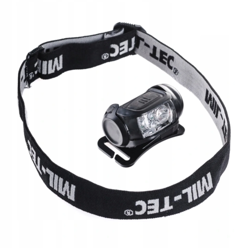 MIL-TEC ФОНАРЬ НАЛОБНЫЙ LED 4-COLOUR HEADLIGHT BLACK 15170102