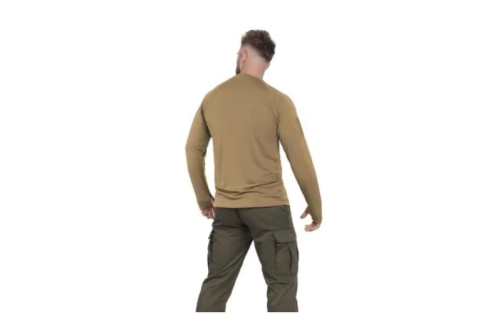 MIL-TEC ФУТБОЛКА TACTICAL LONG SLEEVE SHIRT QUICKDRY DARK COYOTE 11082019