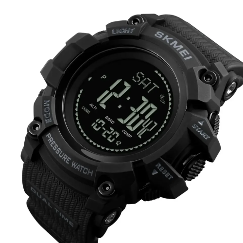 SKMEI ГОДИННИК ТАКТИЧНИЙ БАГАТОФУНКЦІОНАЛЬНИЙ 1358 BLACK