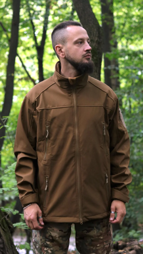 TAILOR КУРТКА SOFTSHELL З ЛИПУЧКАМИ ДЛЯ ШЕВРОНІВ COYOTE 44006305