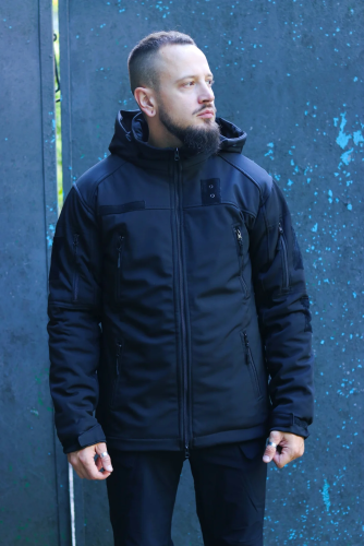 TAILOR КУРТКА ПОЛІЦІЯ SOFTSHELL MAX-HEAT BLACK 44866202