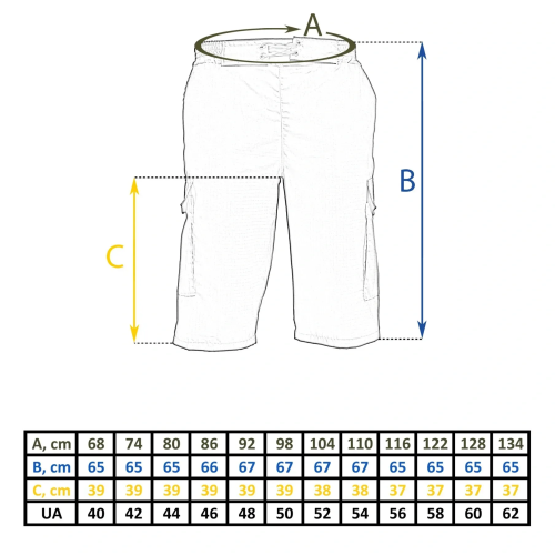 TAILOR ШОРТИ ДЖОГЕРИ РІП-СТОП OLIVE 55003001