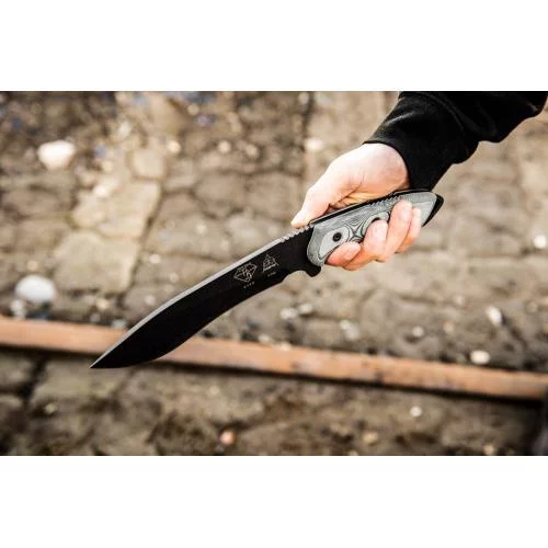 TOPS KNIVES НОЖ DART FIXED BLADE KNIFE 5160 STEEL BLACK DART-002