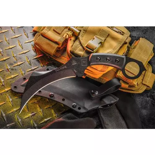 TOPS KNIVES НОЖ TAC KARAMBIT BLACK TAC-01