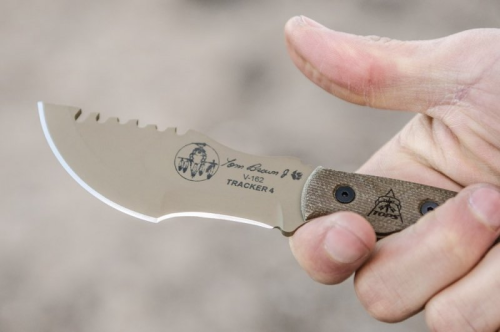 TOPS KNIVES НОЖ TOM BROWN TRACKER 4 MINI COYOTE TAN TBT04-TAN