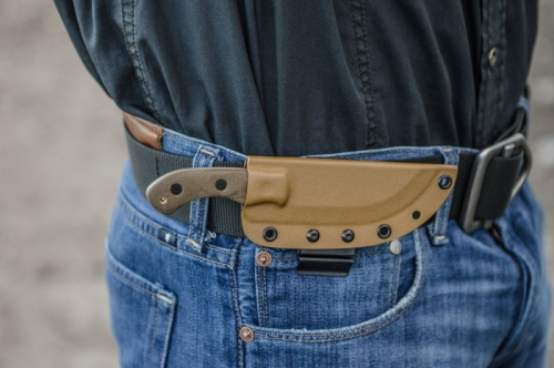 TOPS KNIVES НОЖ TOM BROWN TRACKER 4 MINI COYOTE TAN TBT04-TAN