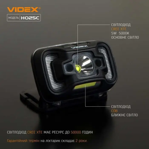 VIDEX НАЛОБНИЙ ЛІХТАР VLF-H025C 23723