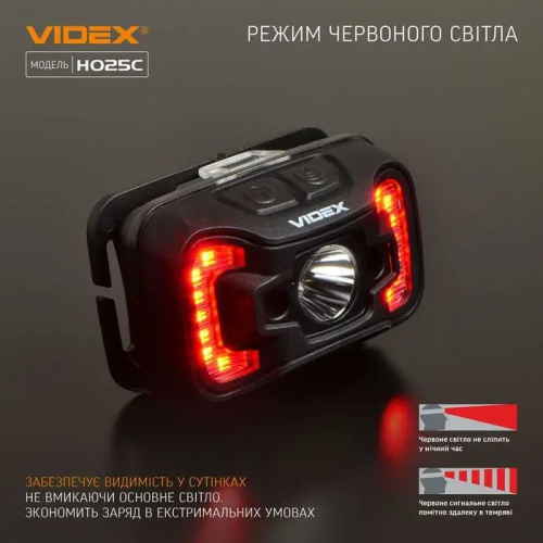 VIDEX НАЛОБНИЙ ЛІХТАР VLF-H025C 23723