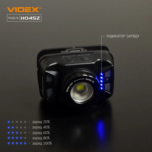 VIDEX НАЛОБНЫЙ ФОНАРЬ VLF-H045Z 27309