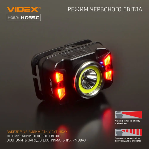 VIDEX НАЛОБНИЙ ЛІХТАР VLF H035C 26656