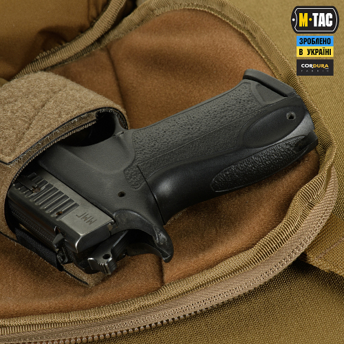 M-TAC СУМКА SPHAERA HARDSLING BAG LARGE З ЛИПУЧКОЮ ELITE COYOTE
