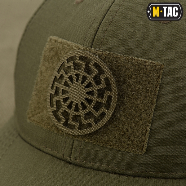 M-TAC НАШИВКА ЧОРНЕ СОНЦЕ СКРІЗНА LASER CUT RANGER GREEN