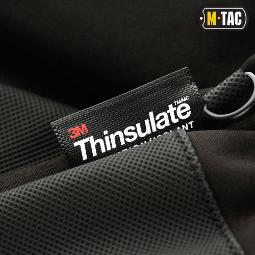 M-TAC РУКАВИЧКИ SOFT SHELL THINSULATE BLACK