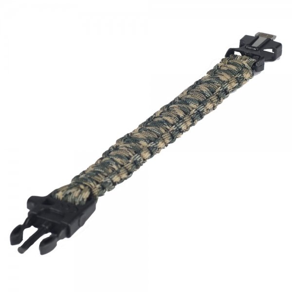 M-TAC БРАСЛЕТ ПАРАКОРД С ИСКРОВЫСЕКАТЕЛЕМ И СВИСТКОМ OLIVE/TAN