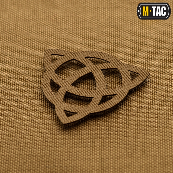 M-TAC НАШИВКА ТРИКВЕТР СКРІЗНА LASER CUT COYOTE