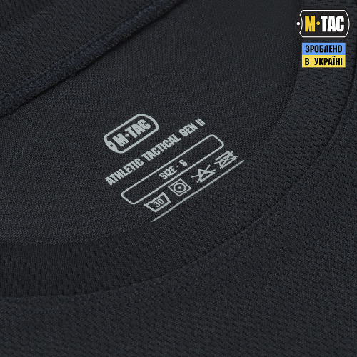 M-TAC ФУТБОЛКА ПОТОВІДВІДНА ATHLETIC TACTICAL GEN.2 DARK NAVY BLUE