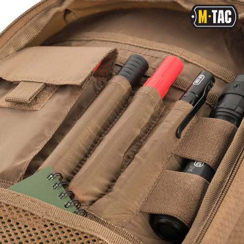 M-TAC РЮКЗАК URBAN LINE CHARGER HEXAGON PACK COYOTE BROWN