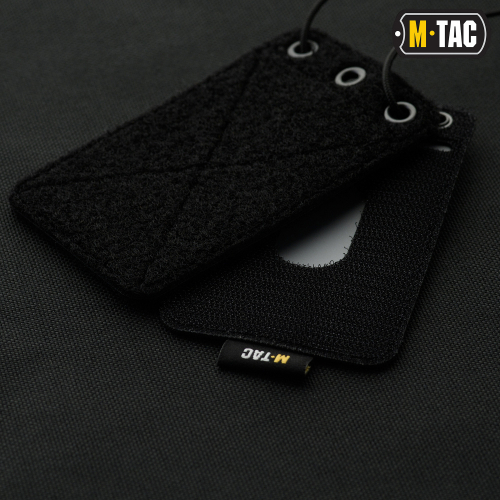 M-TAC БЭЙДЖ С ПРОЗРАЧНОЙ ПАНЕЛЬЮ BLACK