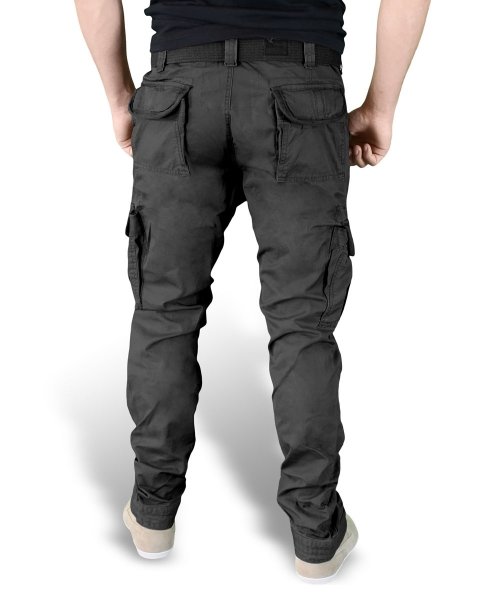 SURPLUS БРЮКИ AIRBORNE TROUSERS SLIMMY BLACK 05-3603-63
