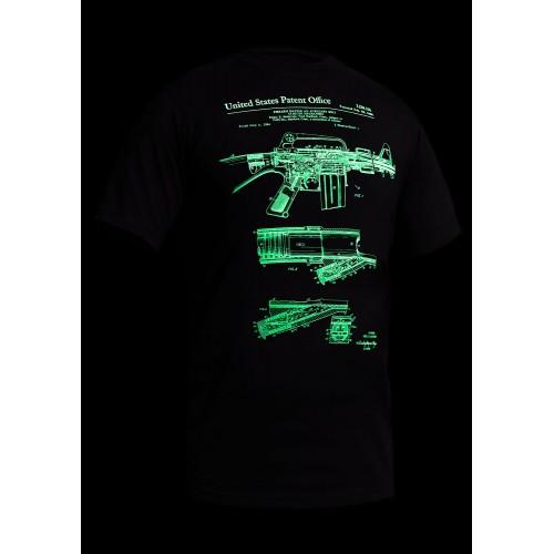 P1G-TAC ФУТБОЛКА M16/AR15 RIFLE LEGEND NIGHTGLOW SERIES UA281-29891-GT-M16-NG