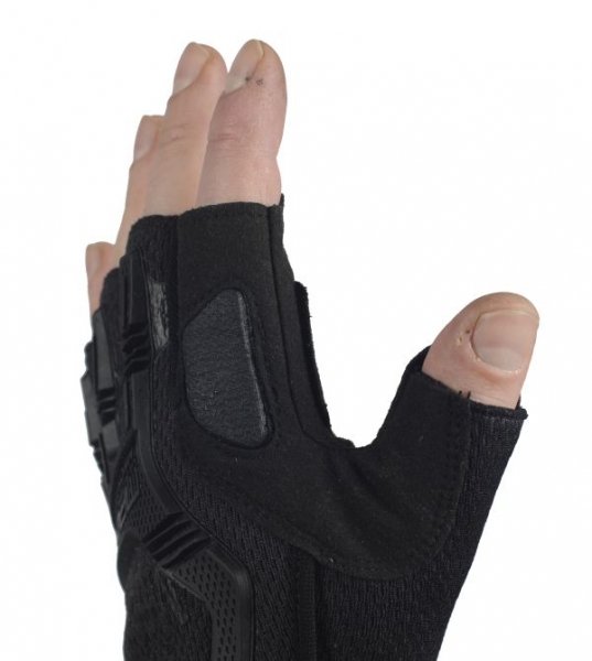 MECHANIX M-PACT FINGERLESS GLOVES BLACK