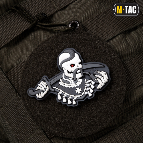 M-TAC НАШИВКА БІЛЬШЕ РАЗУ НЕ ВМИРАТИ 3D PVC GREY/WHITE
