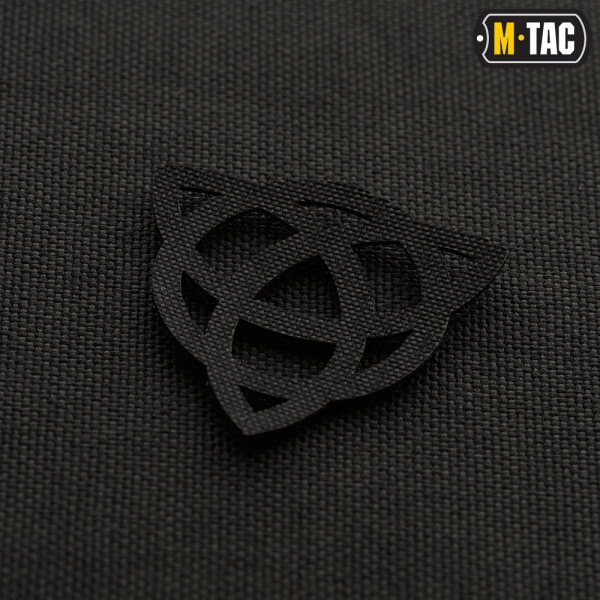 M-TAC НАШИВКА ТРИКВЕТР СКРІЗНА LASER CUT BLACK