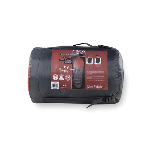 KLYMIT СПАЛЬНЫЙ МЕШОК KSB 20 HYBRID SLEEPING BAG RUST RED 13KHRU20C