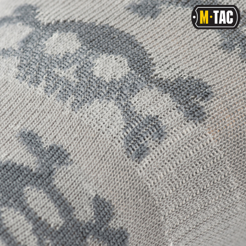 M-TAC НОСКИ ЛЕТНИЕ ЛЕГКИЕ PIRATE SKULL LIGHT GREY