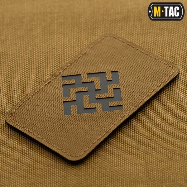 M-TAC НАШИВКА ЦВЕТОК ПАПОРОТНИКА LASER CUT BLACK/COYOTE