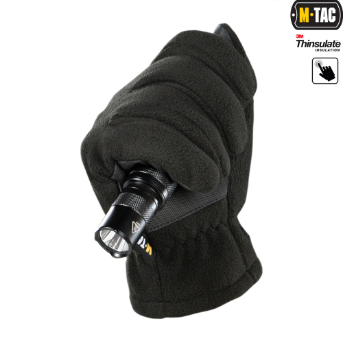 M-TAC ПЕРЧАТКИ FLEECE THINSULATE BLACK
