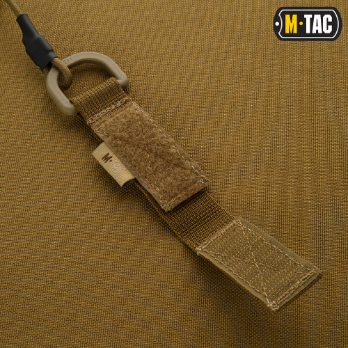 M-TAC ШНУР СТРАХУВАЛЬНИЙ MEDIUM ПІД КАРАБІН З D-КІЛЬЦЕМ КОЙОТ