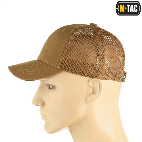 M-TAC БЕЙСБОЛКА З СІТКОЮ FLEX РІП-СТОП COYOTE BROWN
